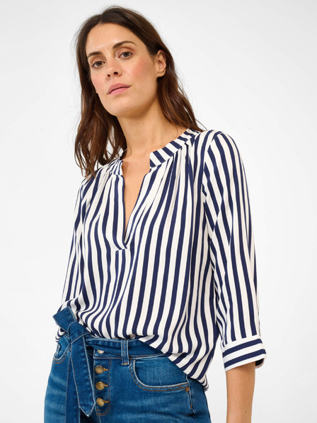 Orsay ORSAY kék-fehér csíkos háromnegyedes ujjú blúz