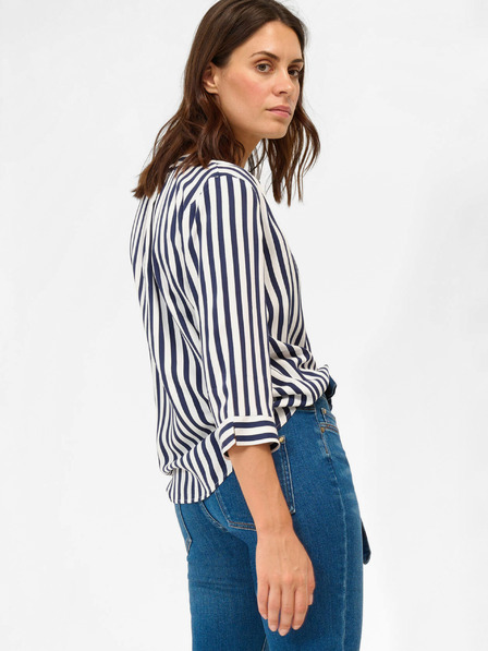 Orsay ORSAY kék-fehér csíkos háromnegyedes ujjú blúz