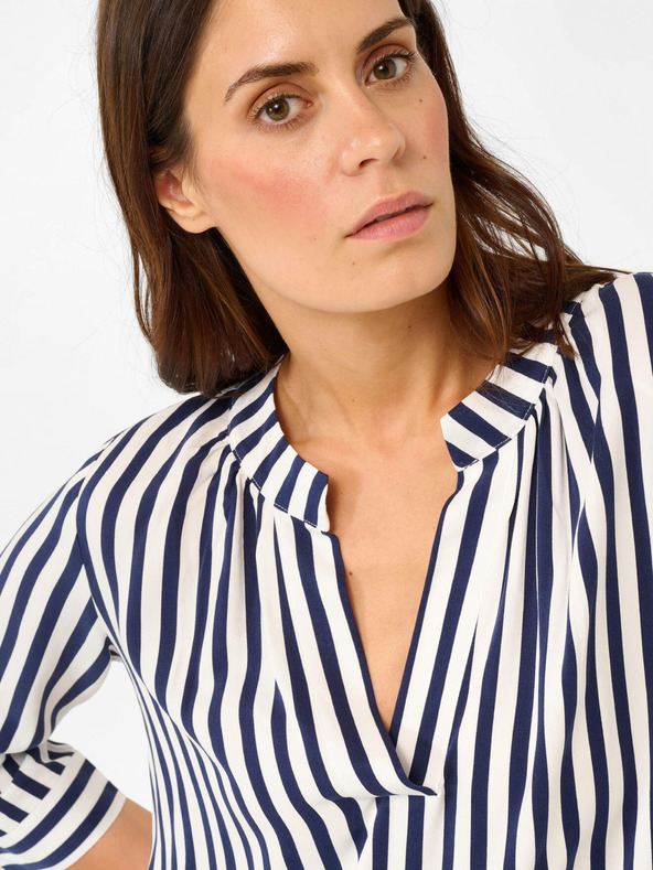 Orsay ORSAY kék-fehér csíkos háromnegyedes ujjú blúz