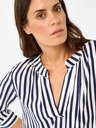 Orsay ORSAY kék-fehér csíkos háromnegyedes ujjú blúz