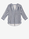 Orsay ORSAY kék-fehér csíkos háromnegyedes ujjú blúz