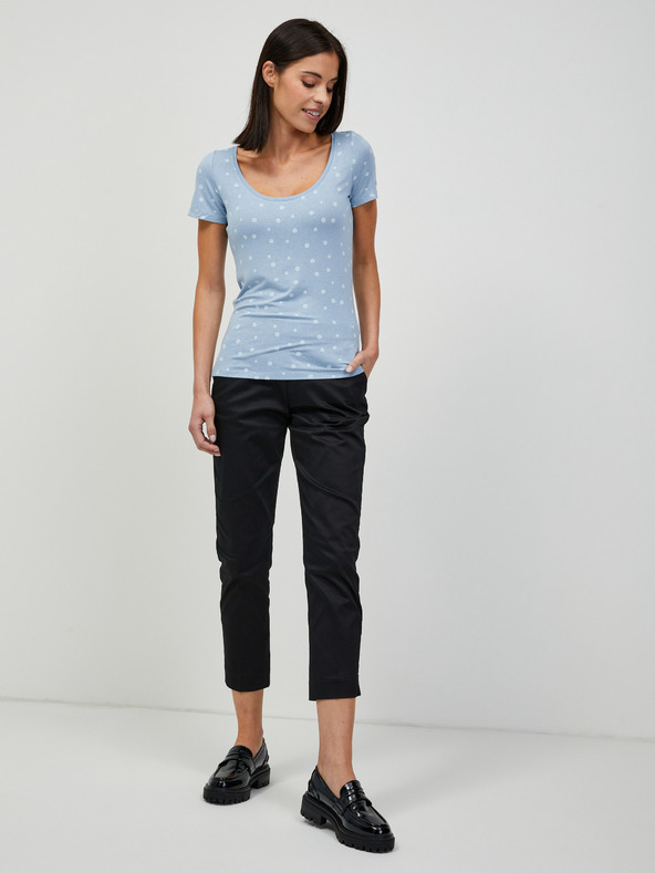 Orsay ORSAY világoskék virágmintás póló