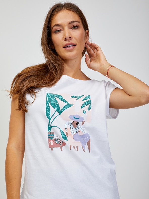 Orsay ORSAY fehér női póló