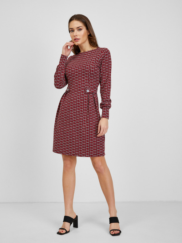 Orsay Piros mintás női ruha ORSAY