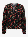 Orsay ORSAY piros-fekete virágmintás női blúz