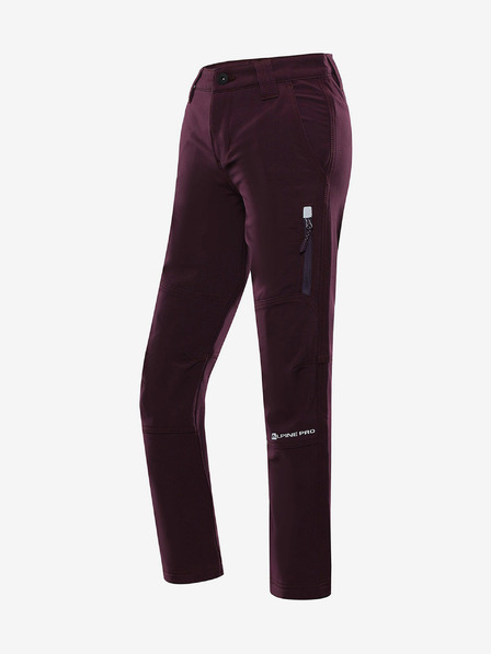 ALPINE PRO Gyermek softshell nadrág ALPINE PRO SHINARO rózsaszín