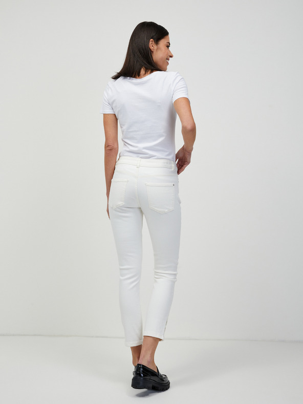 Orsay ORSAY fehér rövidített skinny fit farmer