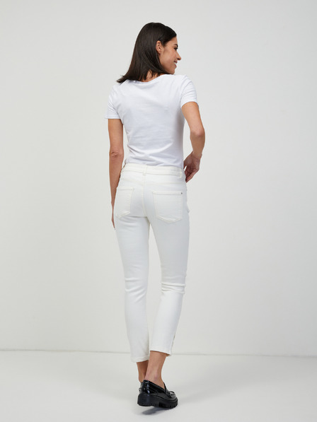 Orsay ORSAY fehér rövidített skinny fit farmer