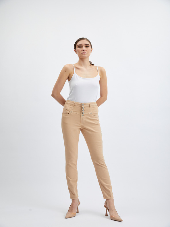 Orsay ORSAY bézs női skinny fit farmer