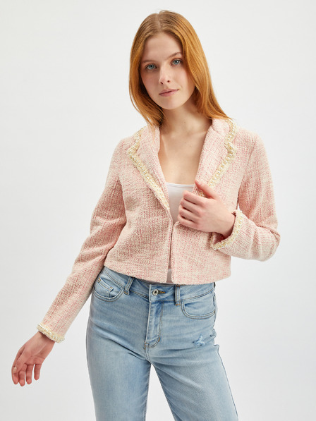 Orsay ORSAY világos roszaszín női tweed blézer