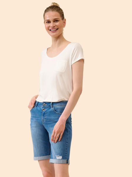 Orsay Kék farmer rövidnadrág koptatott hatással ORSAY