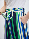 Orsay ORSAY zöld-kék csíkos széles szárú női nadrág