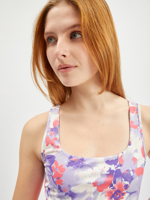 Orsay ORSAY halványlila virágmintás női sportmelltartó