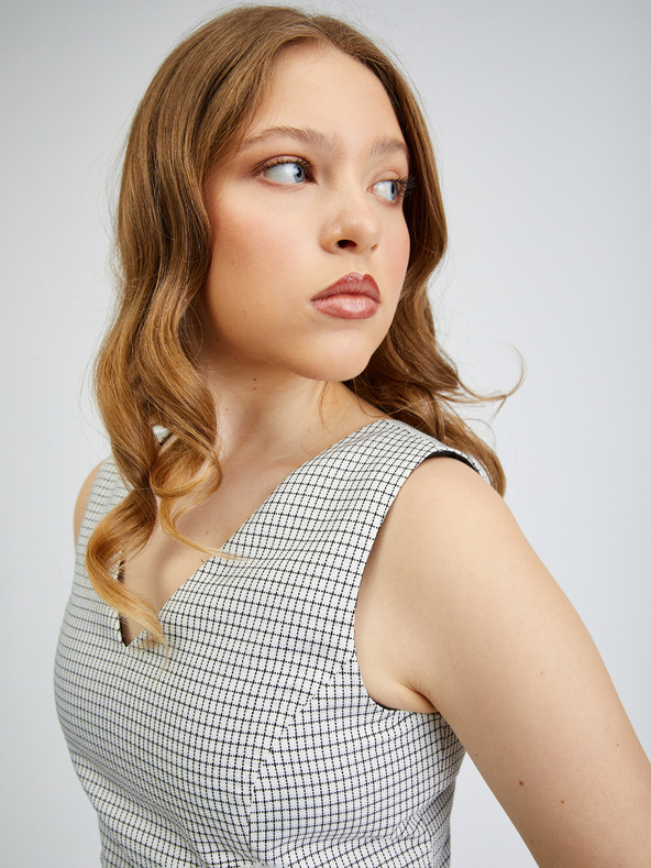 Orsay ORSAY szürke-fekete kockás női ruha