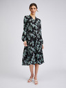 Orsay ORSAY fekete virágmintás női ruha