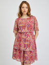 Orsay ORSAY piros-rózsaszín mintás női ruha