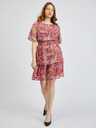 Orsay ORSAY piros-rózsaszín mintás női ruha