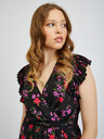 Orsay ORSAY fekete virágmintás női ruha