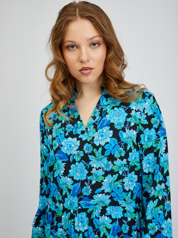 Orsay ORSAY fekete-kék mintás női ruha