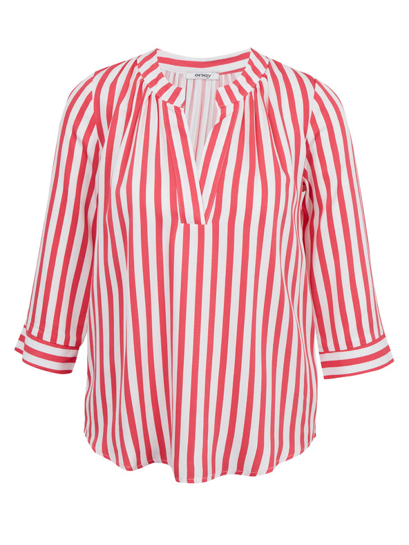 Orsay ORSAY fehér-rózsaszín csíkos női blúz