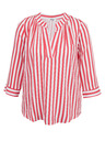 Orsay ORSAY fehér-rózsaszín csíkos női blúz