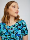 Orsay ORSAY kék-őiros virágmintás női póló