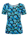 Orsay ORSAY kék-őiros virágmintás női póló