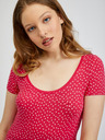 Orsay ORSAY sötétrószaszín pöttyös női póló