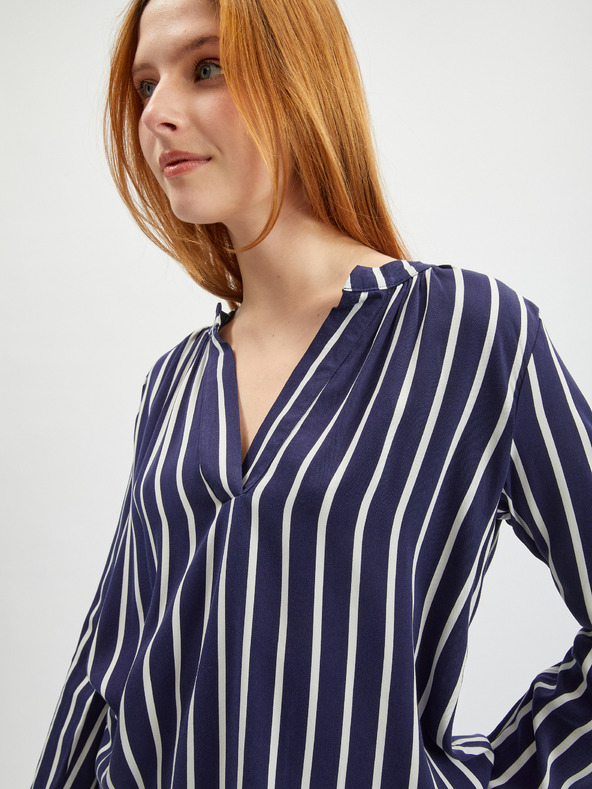 Orsay Fehér-kék csíkos ORSAY női blúz