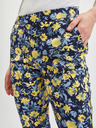 Orsay ORSAY sárga-kék virágmintás rövidített női nadrág