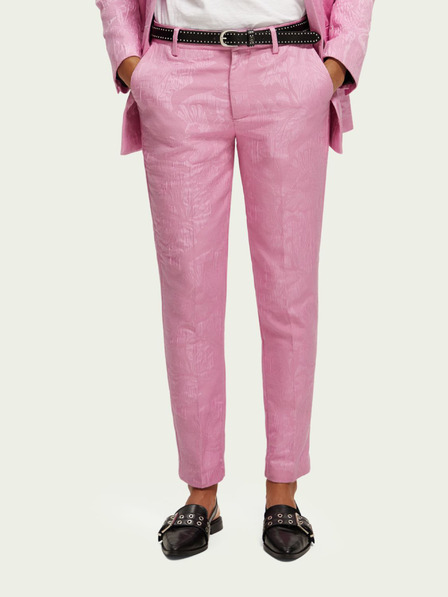 Scotch & Soda Rózsaszín női virágos chino nadrág Scotch & Soda