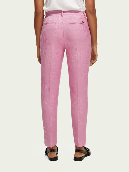 Scotch & Soda Rózsaszín női virágos chino nadrág Scotch & Soda