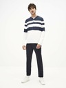 Celio Fehér és kék férfi csíkos pulóver Celio