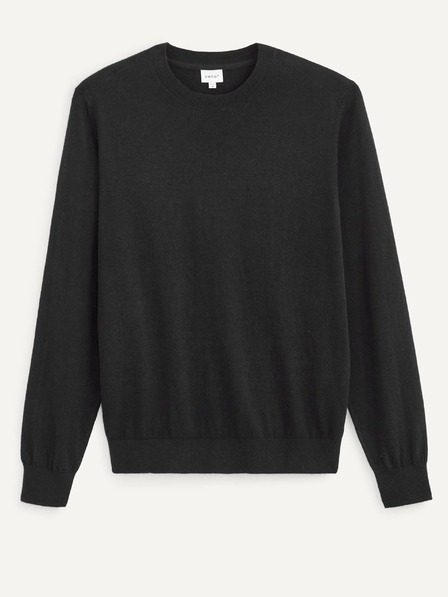 Celio Fekete férfi basic pulóver Celio