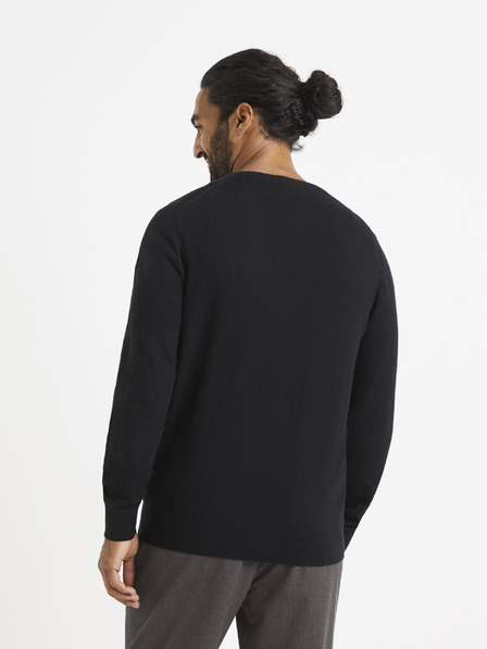 Celio Fekete Celio Veviflex pulóver