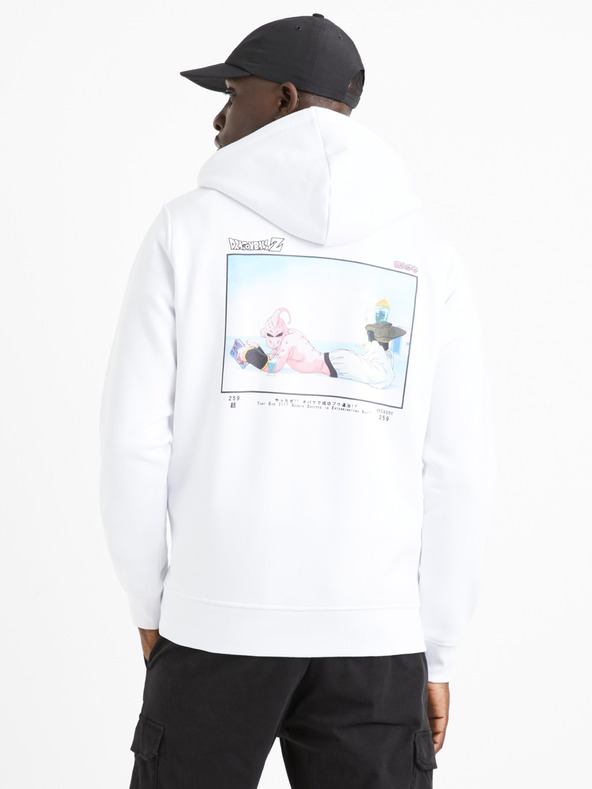 Celio Fehér férfi melegítő póló Celio Dragon Ball Super nyomtatással