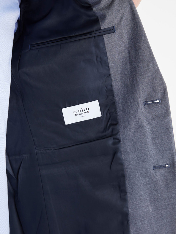 Celio Szürkéskék férfi karcsúsított öltönyzakó Celio Buchambray