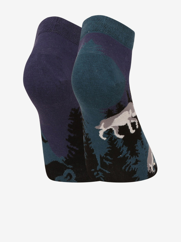 Dedoles Fekete és kék uniszex vidám zokni Dedoles Telihold farkas