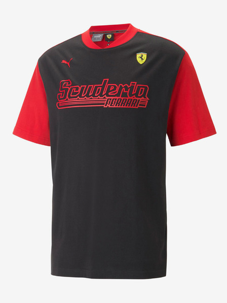 Puma Piros-fekete férfi Puma Ferrari Race Statement póló