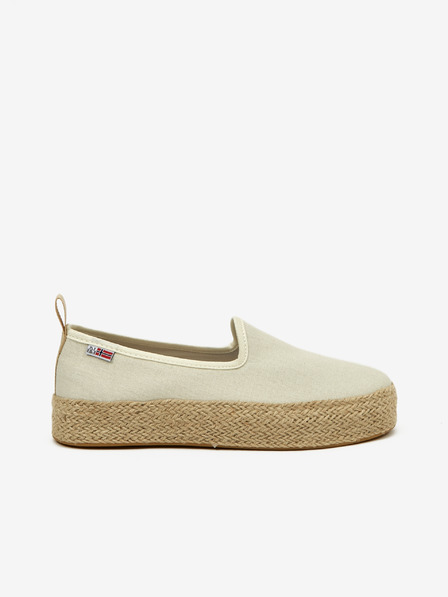 Napapijri Bézs színű női slip on platform cipő NAPAPIJRI
