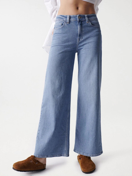 Salsa Jeans Kék női széles szárú farmernadrág Salsa Jeans