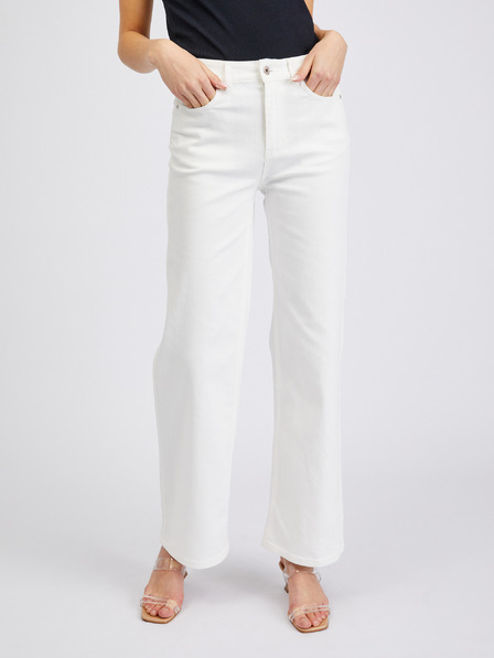 Orsay ORSAY fehér wide leg  női farmer