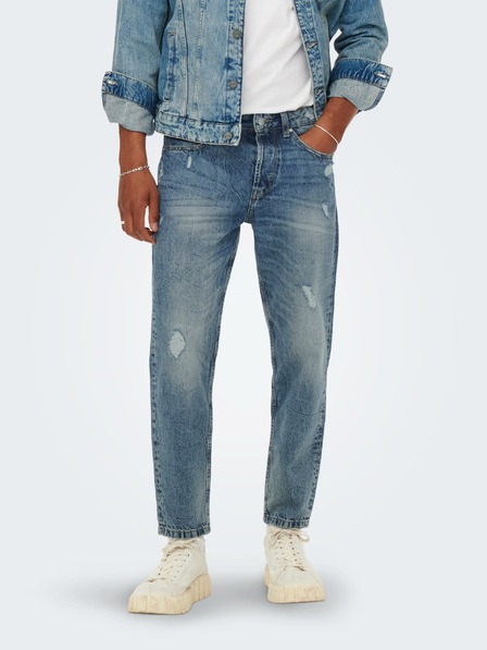 ONLY & SONS Kék slim fit farmer ONLY & SONS Avi