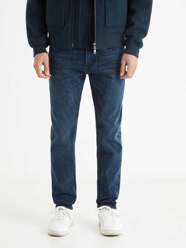Celio Sötétkék férfi slim fit farmernadrág Celio C25 Bostone