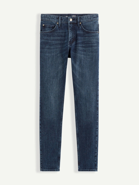 Celio Sötétkék férfi slim fit farmernadrág Celio C25 Bostone