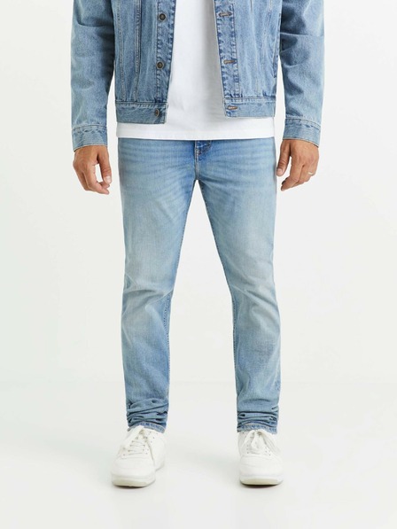 Celio Világoskék férfi slim fit farmer Celio C25 Voslight25