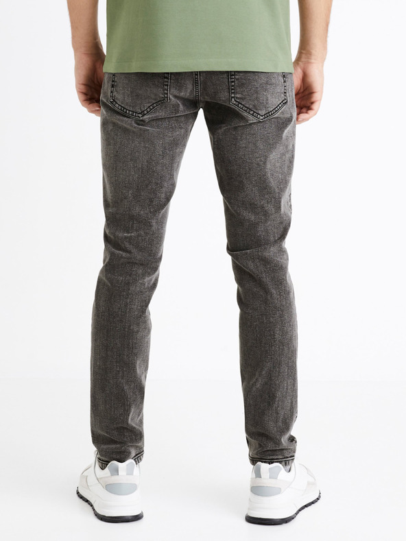 Celio Sötétszürke férfi karcsúsított farmer Celio C25 Dosley25