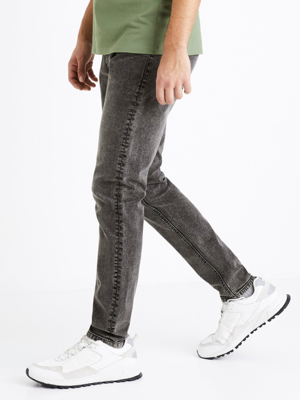 Celio Sötétszürke férfi karcsúsított farmer Celio C25 Dosley25