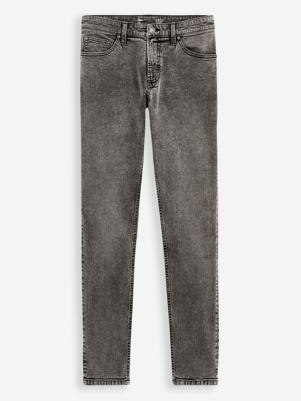 Celio Sötétszürke férfi karcsúsított farmer Celio C25 Dosley25