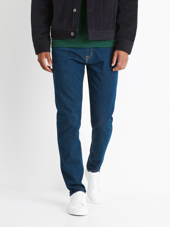 Celio Kék férfi slim fit farmer Celio Cowflex1